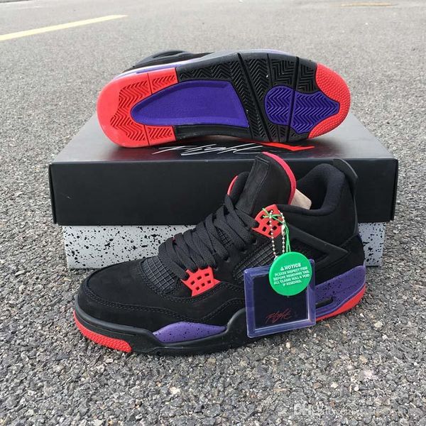 TOP 4s NRG Raptors Mens Basketball Shoes Black Red Purple New Designer Streets Look Portable Sport Sneaker With Shoebox
TOP 4s NRG Raptors Mens Basketball Shoes Black Red Purple New Designer Streets Look Portable Sport Sneaker With Shoebox