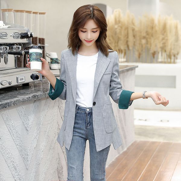 suit women spring and autumn women clothing korean-style new fashion casual blazers and jackets, White;black
suit women spring and autumn women clothing korean-style new fashion casual blazers and jackets, White;black