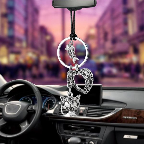 car pendant fishbone cat hanging ornaments automobiles rearview mirror suspension decoration auto styling gifts car accessories 
car pendant fishbone cat hanging ornaments automobiles rearview mirror suspension decoration auto styling gifts car accessories