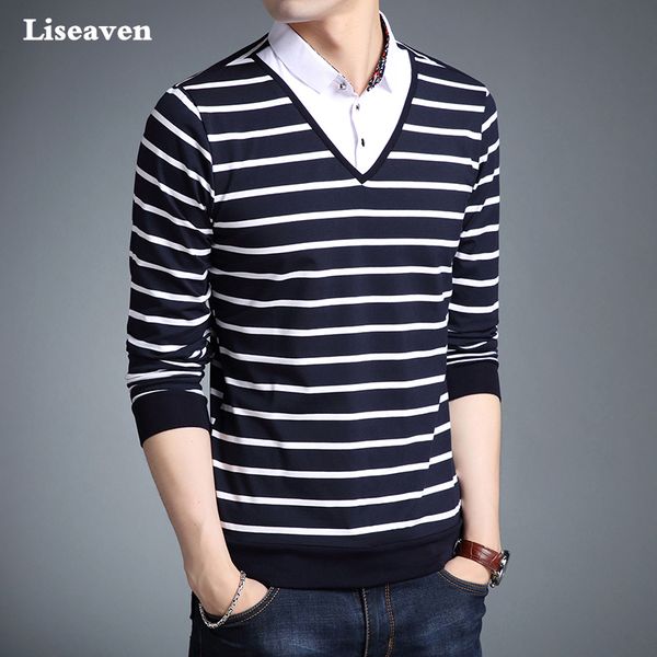 liseaven mens sweater pullovers men pullover sweaters jumper autumn male knitting clothing, White;black
liseaven mens sweater pullovers men pullover sweaters jumper autumn male knitting clothing, White;black