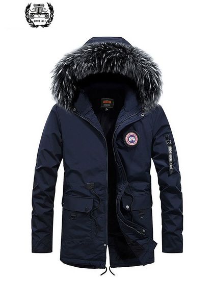 2019 new men's winter casual warm coats thicken down parkas medium long fake fur collar solid color men jacket coat, Tan;black
2019 new men's winter casual warm coats thicken down parkas medium long fake fur collar solid color men jacket coat, Tan;black
