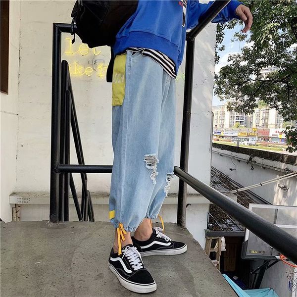 running jackets with holes denim (ankle-length pants) men's loose-fit summer thin section hip hop loose pants trousers fashion 9 cas, Black;red
running jackets with holes denim (ankle-length pants) men's loose-fit summer thin section hip hop loose pants trousers fashion 9 cas, Black;red