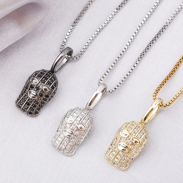 925 silver color masked men's head pendant iced cubic zirconia stone hip hop fashion rapper jewelry necklaces
925 silver color masked men's head pendant iced cubic zirconia stone hip hop fashion rapper jewelry necklaces