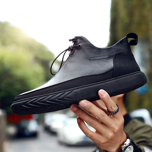 high-mens shoes 2019 spring autumn male sneakers leisure walking footwear soft comfortable leather fashion man casual shoes, Black
high-mens shoes 2019 spring autumn male sneakers leisure walking footwear soft comfortable leather fashion man casual shoes, Black