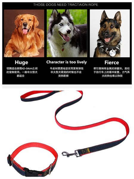 pets dog leashes cat lead chain collar + traction rope 2pcs sewing cloth straps thick wearable pet supplies denim
pets dog leashes cat lead chain collar + traction rope 2pcs sewing cloth straps thick wearable pet supplies denim