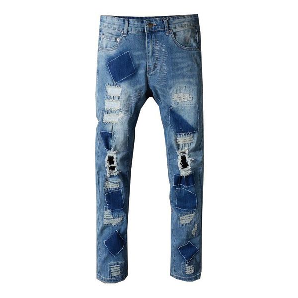 тавра mens конструктора джинсы мужские slim fit тощие джинсы мужчины женщины hip hop мотоцикл байкер рваные джинсы для брюк, Blue
тавра mens конструктора джинсы мужские slim fit тощие джинсы мужчины женщины hip hop мотоцикл байкер рваные джинсы для брюк, Blue