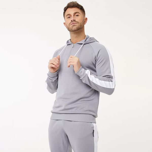 spring designer mens tracksuits casual slim long sleeve panelled mens hooded tracksuits new style mens clothing, Gray
spring designer mens tracksuits casual slim long sleeve panelled mens hooded tracksuits new style mens clothing, Gray