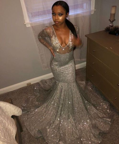 party dresses deep v neck long mermaid prom 2021 sleeve see through sweep strain formal evening dress gowns, White;black
party dresses deep v neck long mermaid prom 2021 sleeve see through sweep strain formal evening dress gowns, White;black