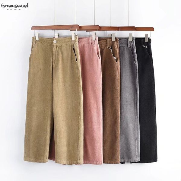 womens new pants 2019 women casual winter high waist wide leg pants autumn loose corduroy cropped trousers, Black;white
womens new pants 2019 women casual winter high waist wide leg pants autumn loose corduroy cropped trousers, Black;white