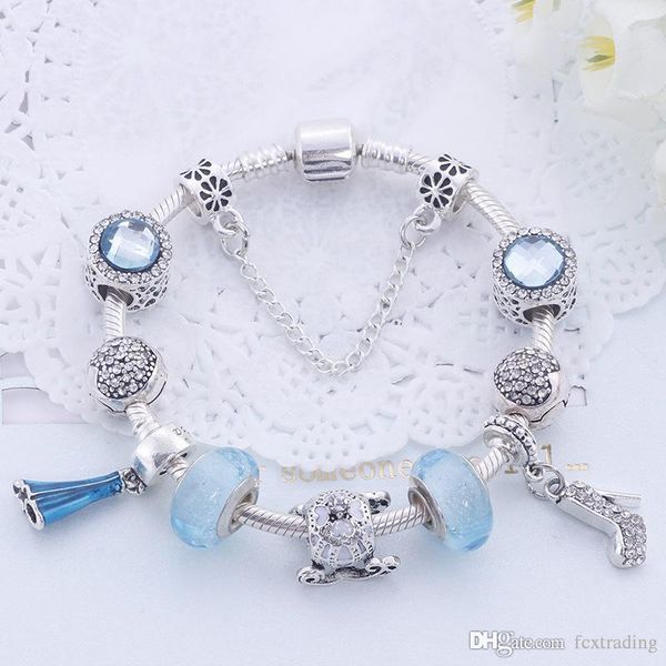 new mixed style charm bracelet 925 silver bracelets for women vintga bracelet purple crystal beads diy fashion jewelry for christmas gift, Golden;silver
new mixed style charm bracelet 925 silver bracelets for women vintga bracelet purple crystal beads diy fashion jewelry for christmas gift, Golden;silver