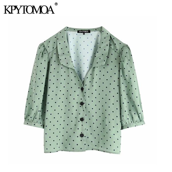 vintage elegant polka dot blouses women 2019 fashion lapel collar half sleeve office wear female shirts blusas mujer chic, White
vintage elegant polka dot blouses women 2019 fashion lapel collar half sleeve office wear female shirts blusas mujer chic, White
