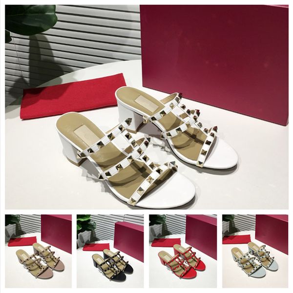 fashion luxury designer women shoes women dress shoes women designer slippers ladies shoes luxury designers slipper famous rivet heels, Black
fashion luxury designer women shoes women dress shoes women designer slippers ladies shoes luxury designers slipper famous rivet heels, Black