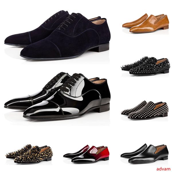 2020 men luxury designer loafers casual shoes triple black red matte patent leather spike sneakers for business wedding flat bottoms
2020 men luxury designer loafers casual shoes triple black red matte patent leather spike sneakers for business wedding flat bottoms