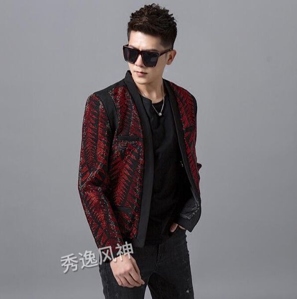 new drilling men's fashion trend bright diamond suit nightclub singer slim suit jacket jacket fashion heavy work costume xxl, White;black
new drilling men's fashion trend bright diamond suit nightclub singer slim suit jacket jacket fashion heavy work costume xxl, White;black