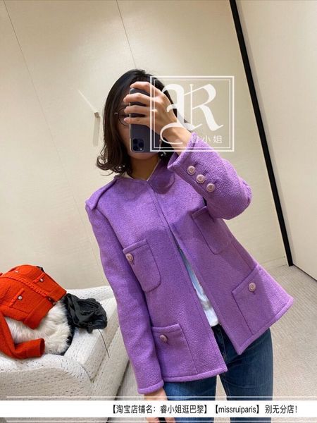 fashion women purple coats & jackets 2020 runway luxury famous brand european design party style women's short clothing, Black;brown
fashion women purple coats & jackets 2020 runway luxury famous brand european design party style women's short clothing, Black;brown