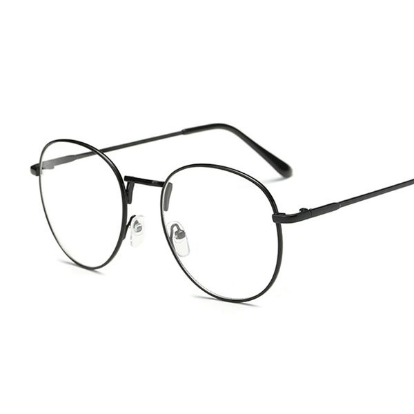 fashion clear glasses frame for women vintage clear frame round eye glasses female metal transparent optical frames, Black
fashion clear glasses frame for women vintage clear frame round eye glasses female metal transparent optical frames, Black