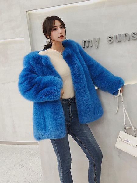 2019 new real natural fur jacket ladies winter long paragraph warm wild fashion coat, Black
2019 new real natural fur jacket ladies winter long paragraph warm wild fashion coat, Black