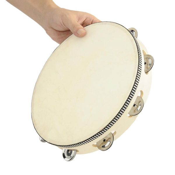 8/10 hand held tambourine drum bell birch metal jingles percussion musical educational toy instrument for dance party
8/10 hand held tambourine drum bell birch metal jingles percussion musical educational toy instrument for dance party
