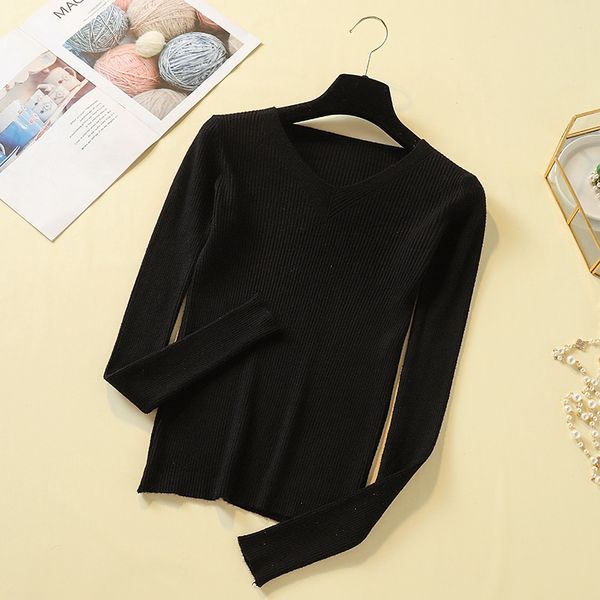 women sweater long sleeve slim knitted pullovers candy solid color casual sweaters autumn winter female v-neck sweater lady new, White;black
women sweater long sleeve slim knitted pullovers candy solid color casual sweaters autumn winter female v-neck sweater lady new, White;black