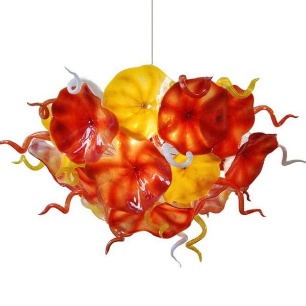fashion lamps flower plates chandelier lighting orange yellow design hand blown glass chain led light fixture chandeliers
fashion lamps flower plates chandelier lighting orange yellow design hand blown glass chain led light fixture chandeliers