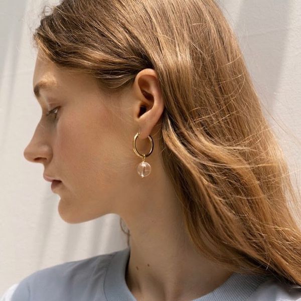 girls daily korean niche designer ring clear crystal earrings detachable with a two - pair earrings, Golden
girls daily korean niche designer ring clear crystal earrings detachable with a two - pair earrings, Golden