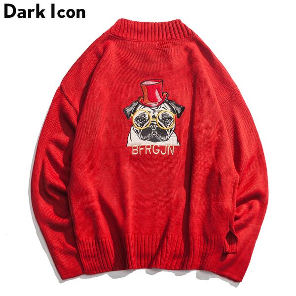 lovely embroidery round neck pullover loose sweater men 2018 winter preppy style young boy sweater 3colors, White;black
lovely embroidery round neck pullover loose sweater men 2018 winter preppy style young boy sweater 3colors, White;black