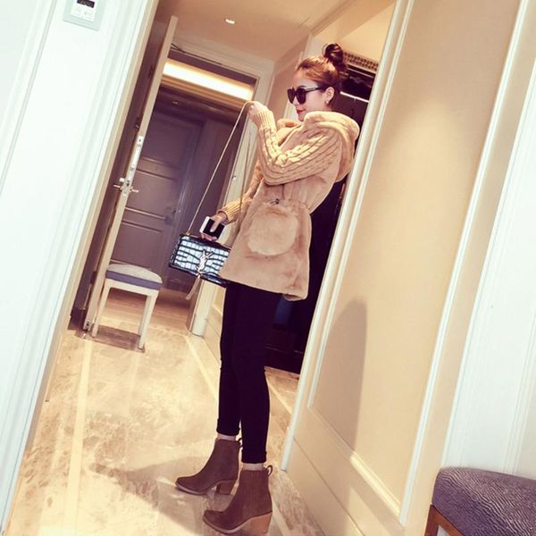 women winter spring coat wadded jacket medium-long plus size patchwork fur thickening hood abrigos female hooded snow wear, Black
women winter spring coat wadded jacket medium-long plus size patchwork fur thickening hood abrigos female hooded snow wear, Black
