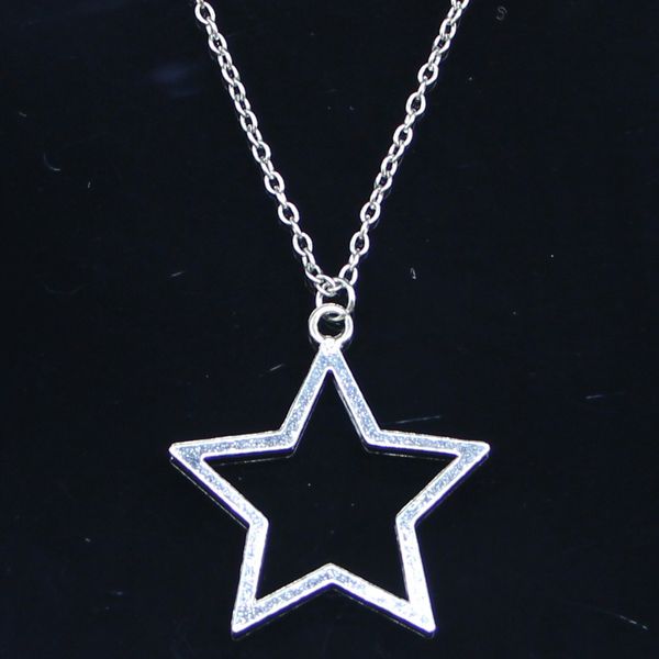 20pcs new fashion necklace 37x35mm hollow star silver pendants short long women men colar gift jewelry choker
20pcs new fashion necklace 37x35mm hollow star silver pendants short long women men colar gift jewelry choker