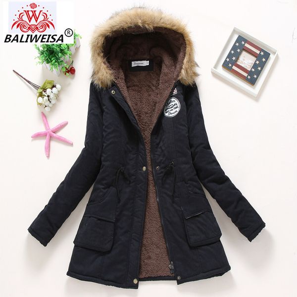 baliweisa women winter warm coat female autumn hooded cotton fur plus size basic jacket outerwear slim long ladies chaqueta, Black;brown
baliweisa women winter warm coat female autumn hooded cotton fur plus size basic jacket outerwear slim long ladies chaqueta, Black;brown