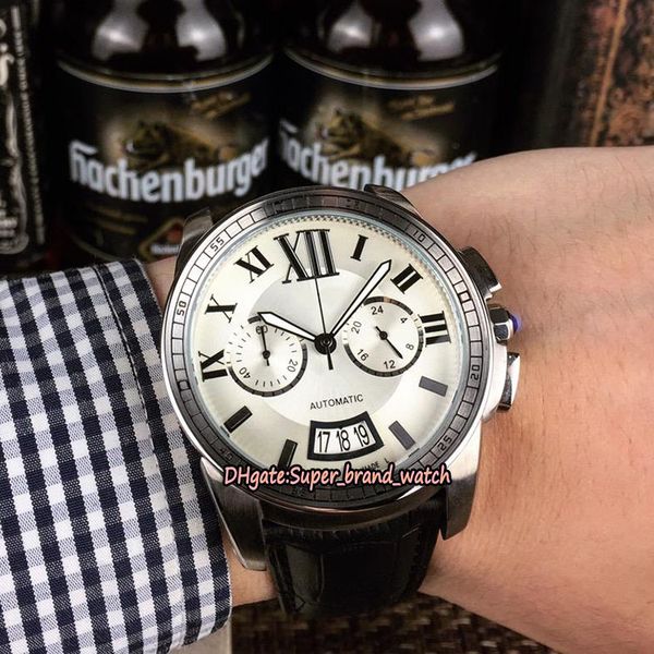 luxury calibre de w7100046 miyota vk quartz chronograph white big date dial satch mens watch 316l steel case leather strap sport watches, Slivery;brown
luxury calibre de w7100046 miyota vk quartz chronograph white big date dial satch mens watch 316l steel case leather strap sport watches, Slivery;brown