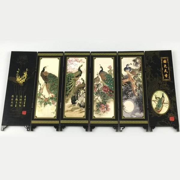 2020 new china lacquer ware old hand painting collectibles peacock screen room divider folding screen decoration gift
2020 new china lacquer ware old hand painting collectibles peacock screen room divider folding screen decoration gift