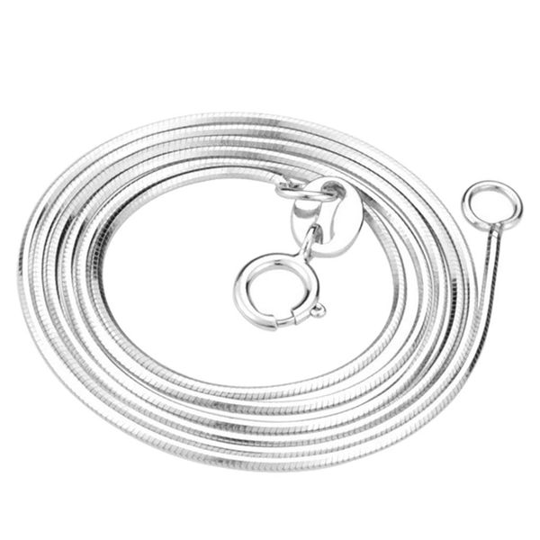 selling 925 18inch sterling silver snake chain fashion wild simple necklace women's gift personalized jewelry necklaces#10
selling 925 18inch sterling silver snake chain fashion wild simple necklace women's gift personalized jewelry necklaces#10