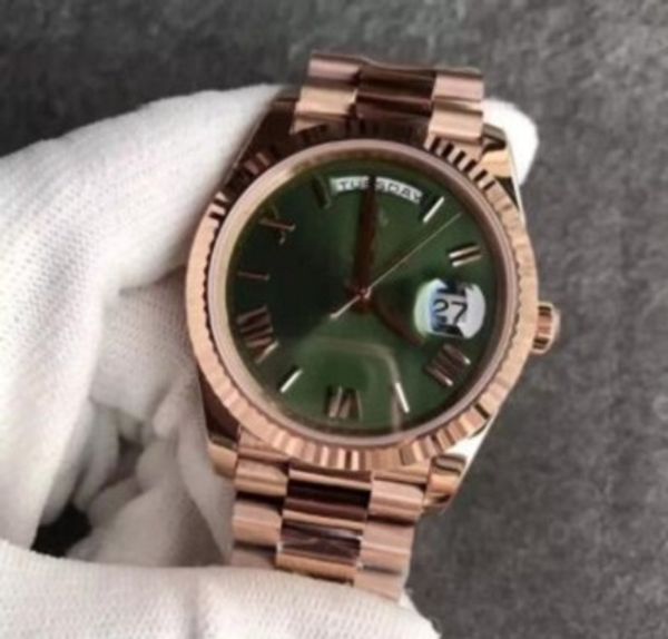 2020 18k rose gold original clasp mens watch day-green face president 116-719 automatic watches men 58741, Slivery;brown
2020 18k rose gold original clasp mens watch day-green face president 116-719 automatic watches men 58741, Slivery;brown