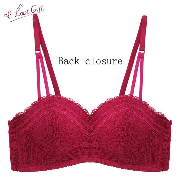 elovegirl women comfortable breathable gathered bra french retro openwork lace underwear no steel ring seamless underwear, Red;black
elovegirl women comfortable breathable gathered bra french retro openwork lace underwear no steel ring seamless underwear, Red;black