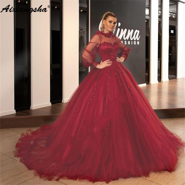 burgundy muslim evening dresses 2019 ball gown appliques lace dubai saudi arabic long sleeve formal evening gown prom dress, White;black
burgundy muslim evening dresses 2019 ball gown appliques lace dubai saudi arabic long sleeve formal evening gown prom dress, White;black