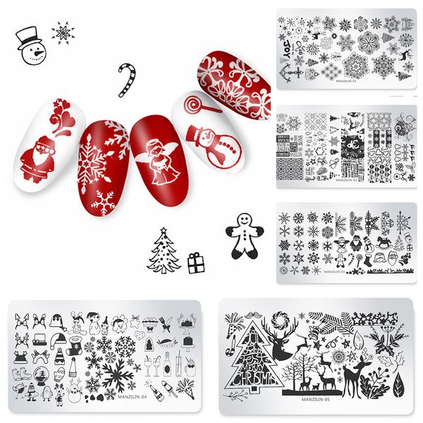 1 sheet snow flake flower elk nail sticker art stamp stainless steel christmas designs templates winter image nail accessories, Black
1 sheet snow flake flower elk nail sticker art stamp stainless steel christmas designs templates winter image nail accessories, Black