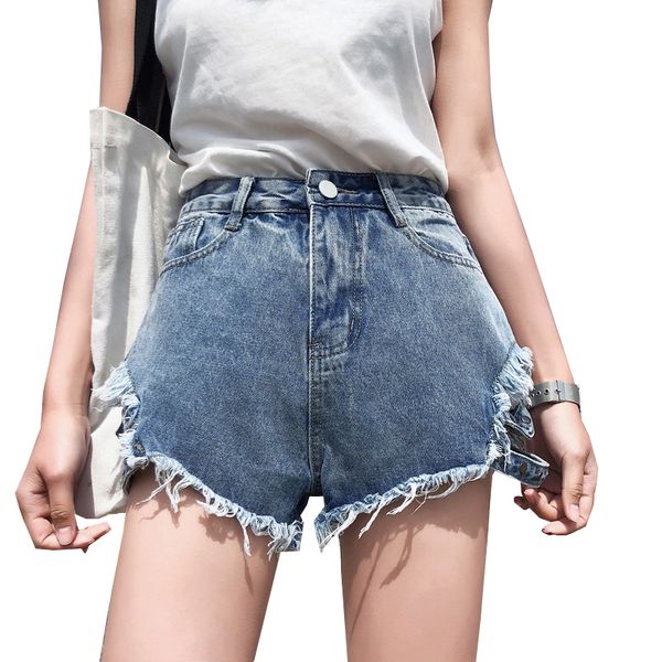 2018 solid women clothing denim shorts with pockets new arrival harajuku summer short pants plus size loose holes jeans l0114 t200603, Gray
2018 solid women clothing denim shorts with pockets new arrival harajuku summer short pants plus size loose holes jeans l0114 t200603, Gray