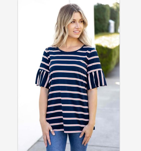 2019 new spring and summer pregnancy striped sleeves stitching round neck pregnant women t-shirt, White
2019 new spring and summer pregnancy striped sleeves stitching round neck pregnant women t-shirt, White