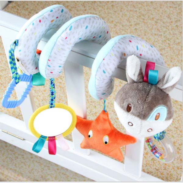 baby stroller toys cute animals mobile bed crib car hanging stroller spiral plush appease doll teether developmental rattles toy 
baby stroller toys cute animals mobile bed crib car hanging stroller spiral plush appease doll teether developmental rattles toy