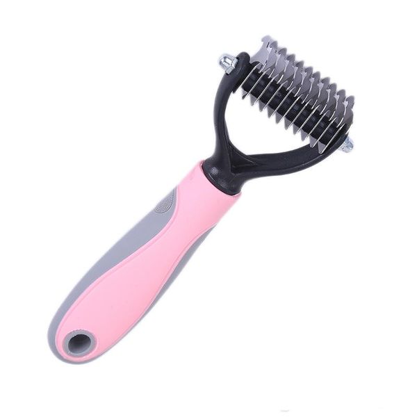 

2020 Pet Dogs Hair Removal Comb Cat Dog Fur Trimming Dematting Deshedding Brush Pet Grooming Tool Matted Long Hair Curly Comb BH2297 TQQ