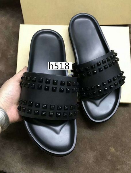 donna studded red bottom slippers designer willow nails soft bottom rubber slippers men nail shoeswith boxs, Black
donna studded red bottom slippers designer willow nails soft bottom rubber slippers men nail shoeswith boxs, Black
