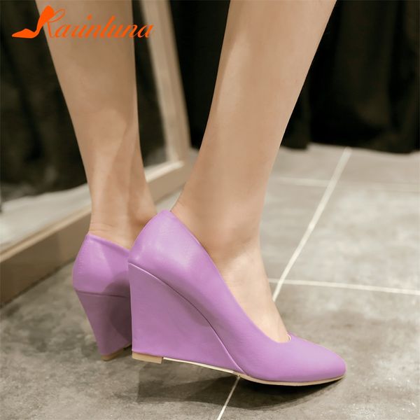 karinluna new fashion pointed toe party wedding pumps woman shoes 2019 slip on wedge high heels summer shoes woman pumps, Black
karinluna new fashion pointed toe party wedding pumps woman shoes 2019 slip on wedge high heels summer shoes woman pumps, Black