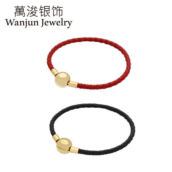 wanjun jewelry 100%925 silver fashion exquisite golden round-toe weaving red leather rope diy bracelets, Golden;silver
wanjun jewelry 100%925 silver fashion exquisite golden round-toe weaving red leather rope diy bracelets, Golden;silver