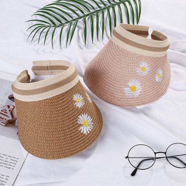 2020 summer lady empty sun visor hat summer flower straw wide brim sun caps uv protection hat for men and women, Blue;gray
2020 summer lady empty sun visor hat summer flower straw wide brim sun caps uv protection hat for men and women, Blue;gray