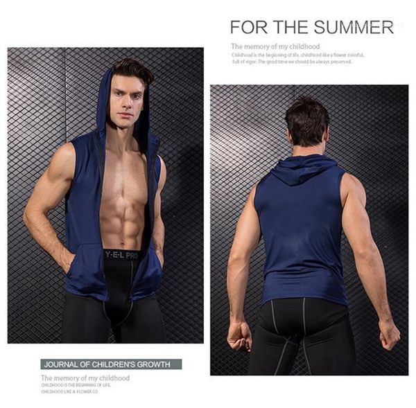 zipper slim casual apparel sports designer mens hoodies summer tshirts jackets sleeveless solid color fashion style, Black
zipper slim casual apparel sports designer mens hoodies summer tshirts jackets sleeveless solid color fashion style, Black