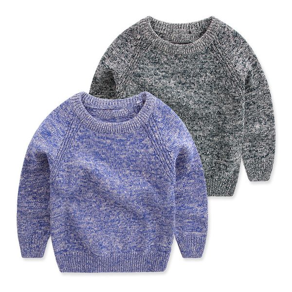 autumn and winter boys sweater children knitted cotton round neck solid color children's pullover sweater 1-5y, Blue
autumn and winter boys sweater children knitted cotton round neck solid color children's pullover sweater 1-5y, Blue