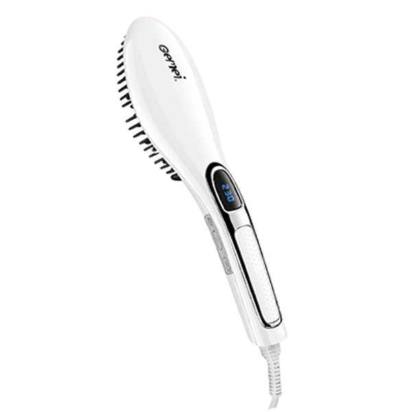 hair straightener brush ceramic hair straightener comb smoothing flat iron lcd display remind salon tool max 400f, Black
hair straightener brush ceramic hair straightener comb smoothing flat iron lcd display remind salon tool max 400f, Black