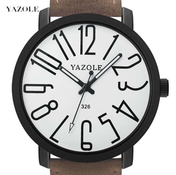 yazole new men's quartz watch brand fashion large dial student watch men's casual sports wrist relogio masculino, Slivery;brown
yazole new men's quartz watch brand fashion large dial student watch men's casual sports wrist relogio masculino, Slivery;brown