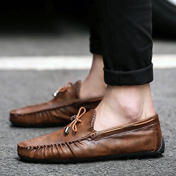 autumn casual leather loafer fashion soft casual shoes male breathable driving shoes men moccasins male flats loafer hc-452, Black
autumn casual leather loafer fashion soft casual shoes male breathable driving shoes men moccasins male flats loafer hc-452, Black