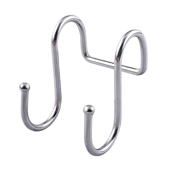 kitchen organizer tool stainless steel double s hook set, kitchen spoon pot hanger, s hook for door frame storage manager, bathr
kitchen organizer tool stainless steel double s hook set, kitchen spoon pot hanger, s hook for door frame storage manager, bathr